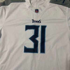 NFL Titans White and Blue Men's Jersey